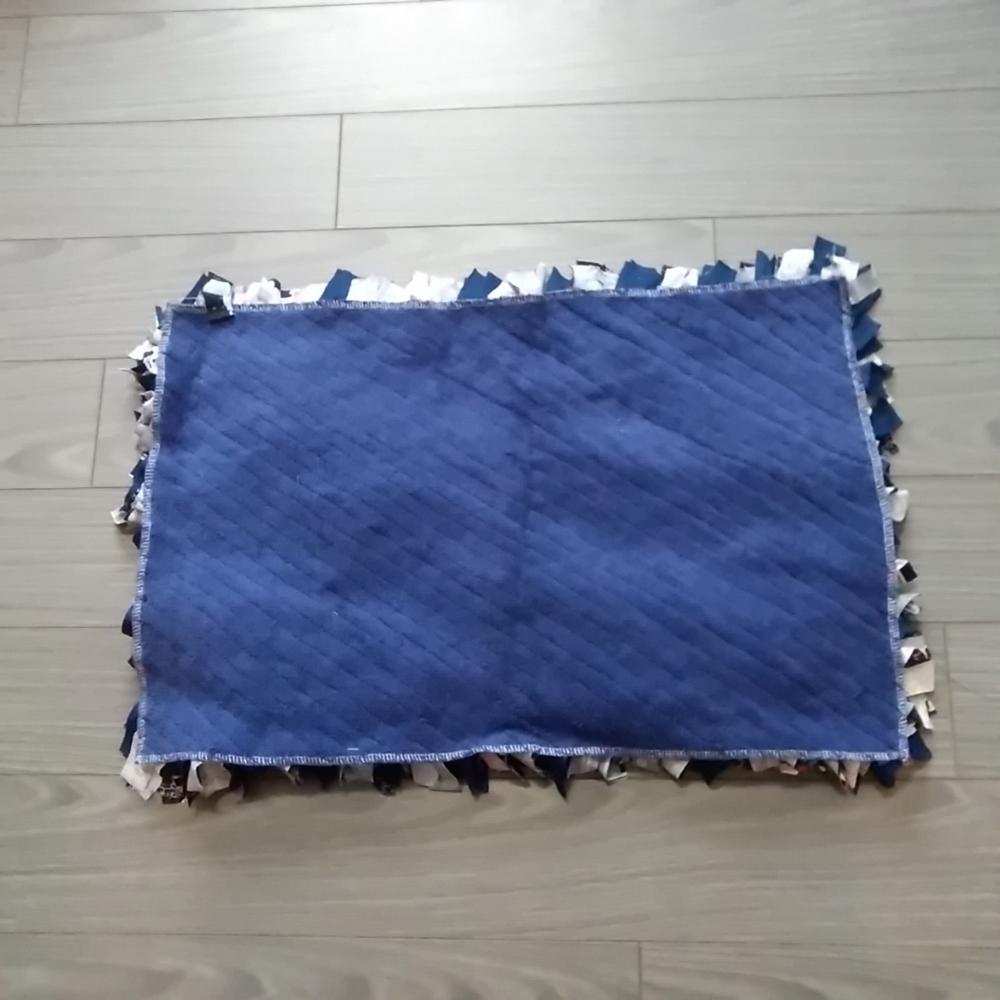 ☀️New☀️Cottagecore~Washable Rag Rug (25"x 17") - Picture 3 of 6